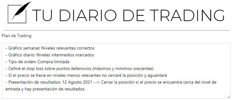 Tu diario de tradin 2