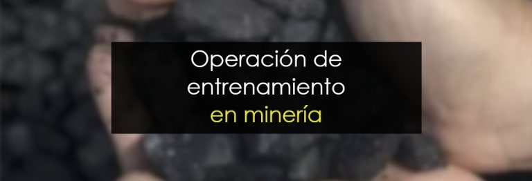 Operación de entrenamiento en minería