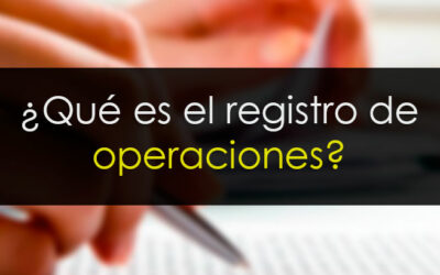 Registro de operaciones