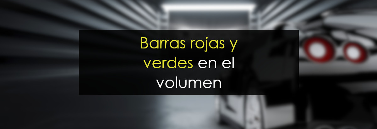 Volumen: Barras rojas y verdes miniatura