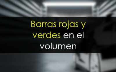 Volumen: Barras rojas y verdes