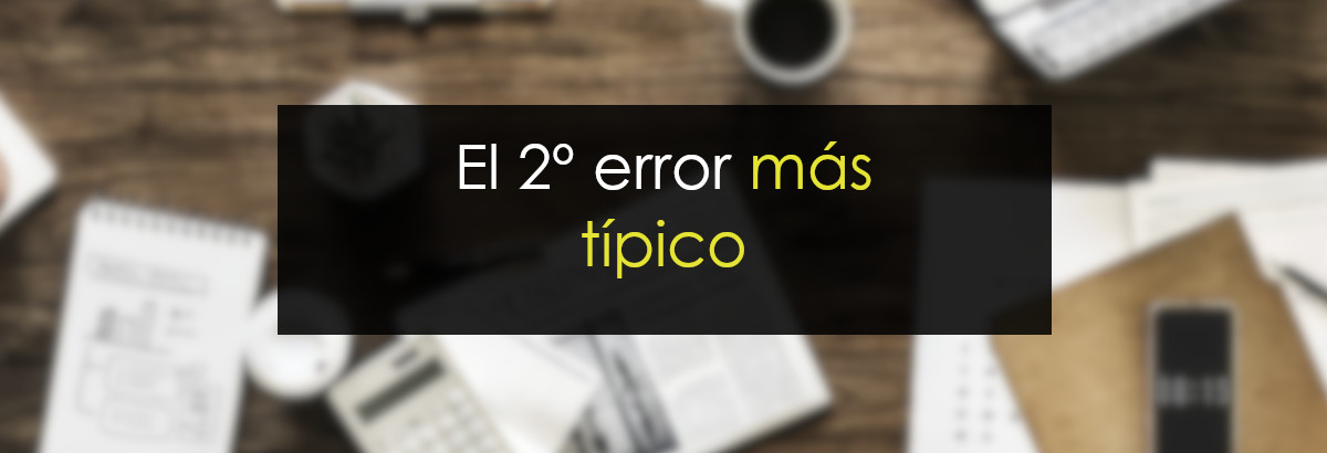 El segundo error más típico de gestión de capital miniatura