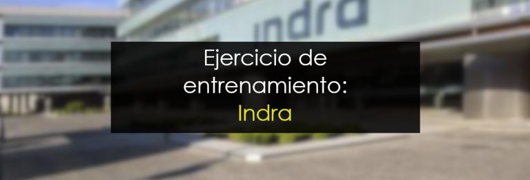 Ejercicio de entrenamiento: Indra