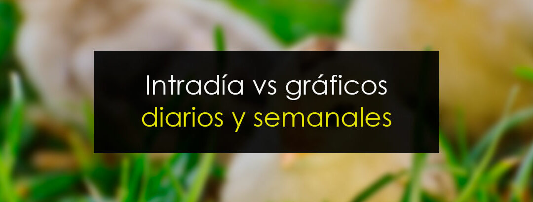 Diferencias prácticas entre intradía y gráficos diarios o semanales