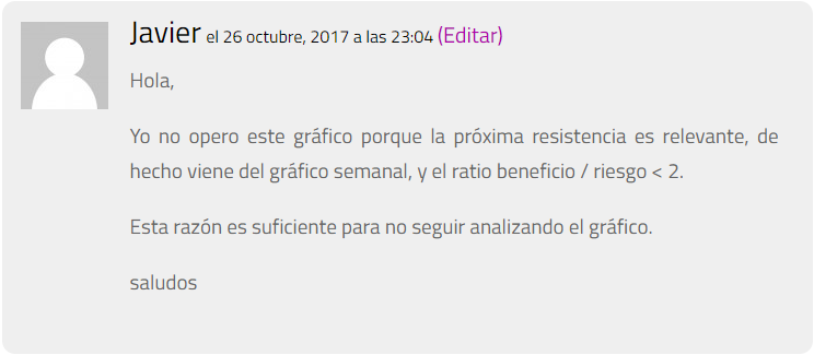 comentario de trading