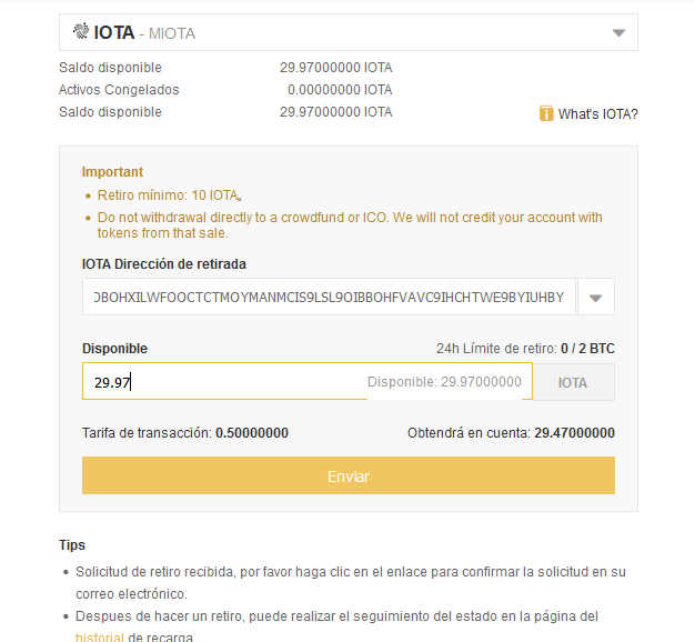 comprar IOTA criptomoneda