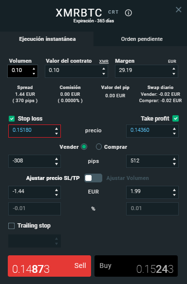 xtb con monero