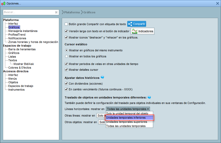 graficos temporales prt11 configuracion