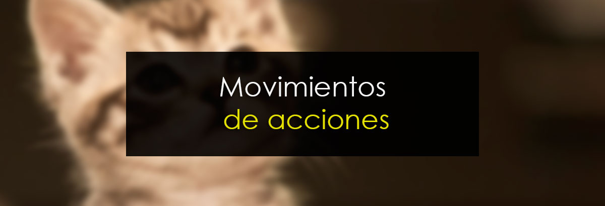 Movimientos de acciones