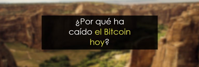 Por qué ha caído el Bitcoin hoy