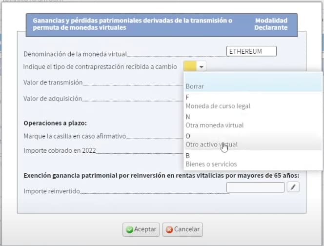 casilla 1804 declaracion renta