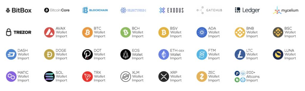 wallets cointracking