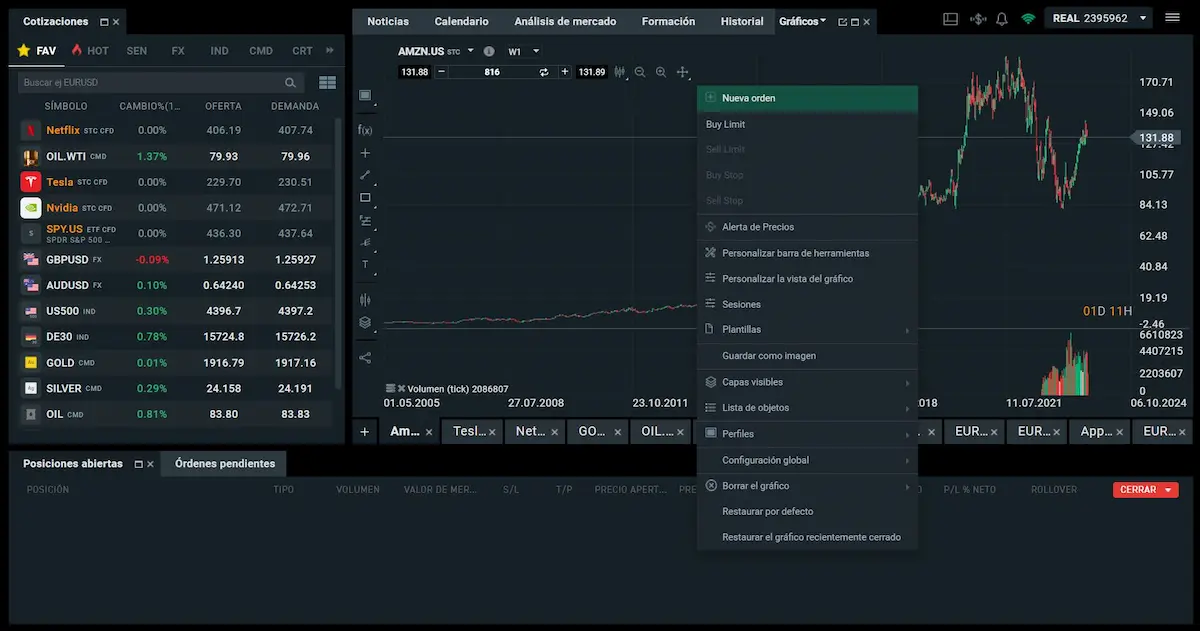 nueva orden de compra amazon