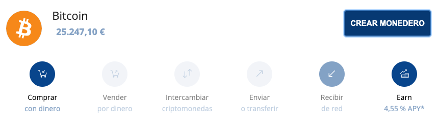 crear monedero bit2me