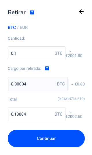 proceso retiro bitvavo