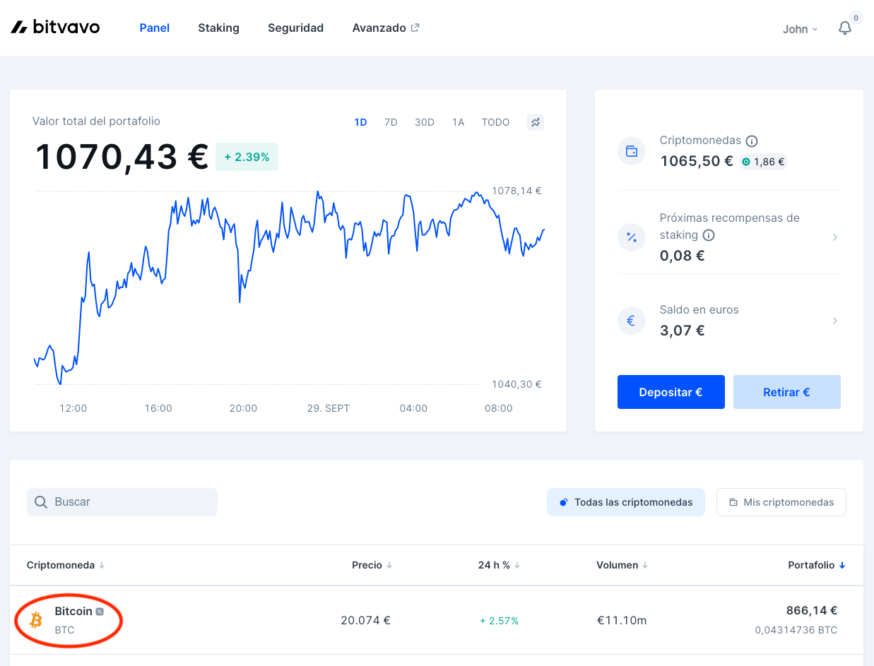 vender btc bitvavo