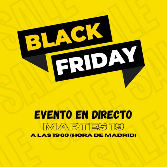Post para Instagram black friday moderno amarillo Black Friday, evento end irecto