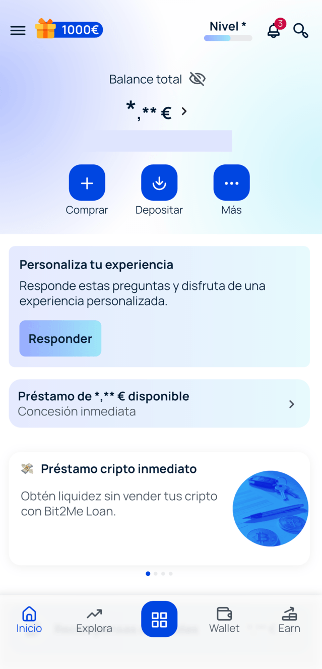 Registro en Bit2Me