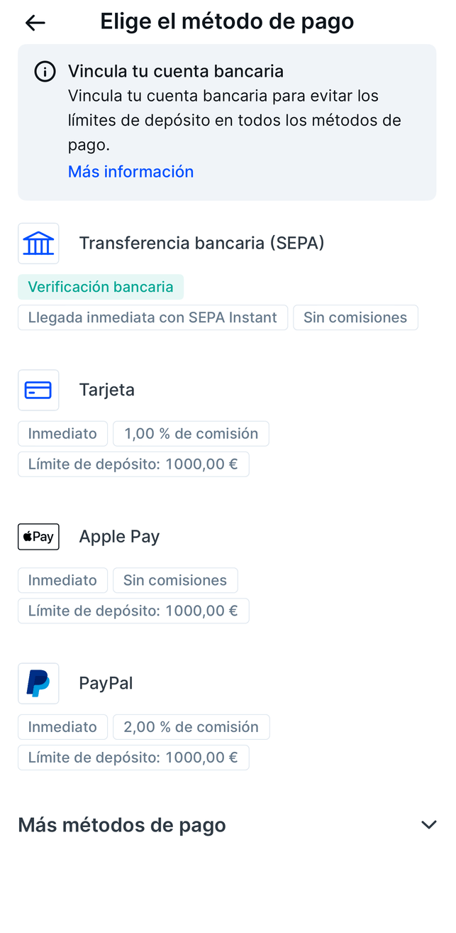 Confirmar compra de Ethereum en Bitvavo