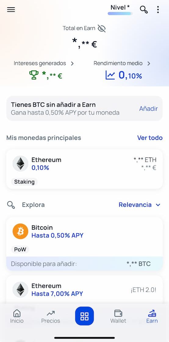 ejemplo earn bit2me