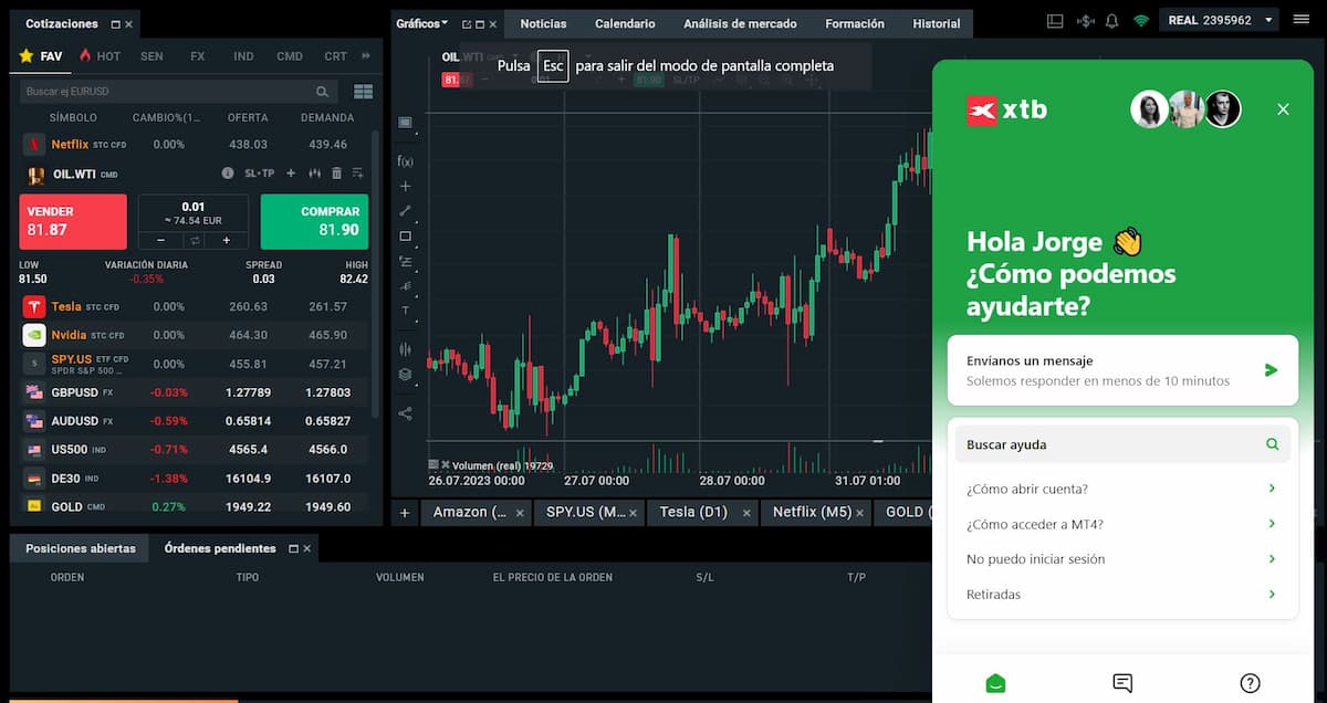 CHAT DE AYUDA chat de ayuda xtb