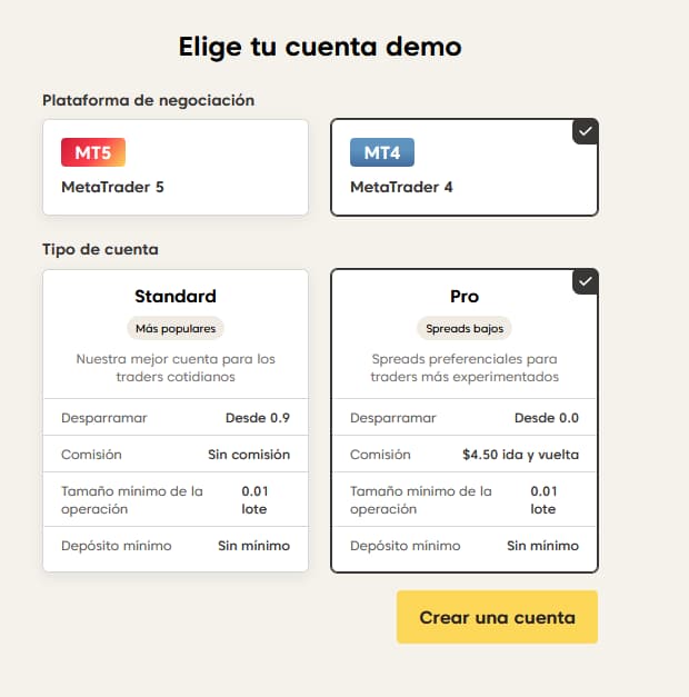 axi cuenta demo